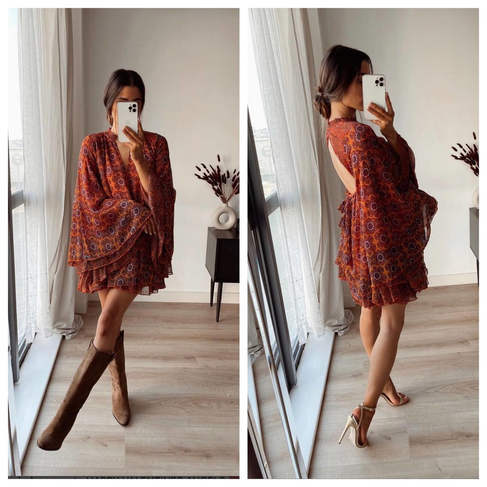 Free People Gabi Printed Tunic Summer Combo